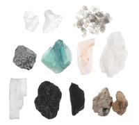 VALICLUD 1 scatola Kit Educativo Minerali e Rocce per Campioni Geologici in Scatola Leggera Organizzata Set Didattico per Scuola Elementare e Attività Domestiche di Scienza della Terra