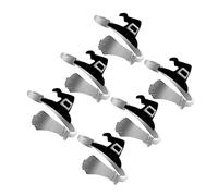 VALICLUD 1 Set Anello Cappello Da Strega Anello Di Dito Argento Dito Donne Cappello Da Strega Dito Gioielli Moda Costume Le Donne Suonano Decorazione Delle Dita Silver 6 Pezzi