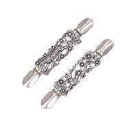 VALICLUD 1 Set Bottone Dell'abbigliamento Brucia Retrò Fermagli Per Spille Da Camicia Barrette Fermacapelli Fermaglio Per Spilla in Metallo Spilla Da Petto Alla Moda Lega Di Zinco 2 Pezzi