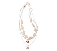 VALICLUD 1 set Collana Naturale per Choker Breve Fatto Mano con Elementi Simbolici per Look Hawaiano