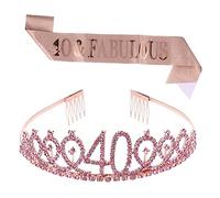 VALICLUD 1 Set Da 2 Pezzi cintura cerimoniale della per donne Fascia di strass di compleanno corone pettine per a cintura galateo da festa lega