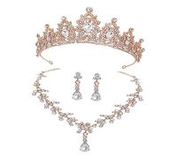 VALICLUD 1 Set Di Collana Orecchini E Per Matrimonio Gioielli Da Sposa Accessori Da Sposa Per Spose Copricapi Da Sposa Per Feste Di Matrimonio Collane Da Sposa Per Spose