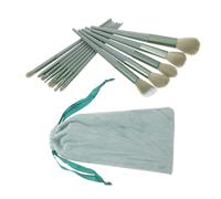 VALICLUD 1 Set set di pennelli per il trucco bellezza pennello da trucco guance makeup brush set make up brushes set pennello per il trucco flessibile polvere sciolta manico in legno Green