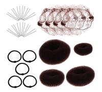 VALICLUD 1 Set Set Di Retine Per Con Accessori Per Accessori Per Per Le Donne Strumento Per Treccia a Coda Di Pesce Strumento Per La Coda Di Cavallo Plastica Coffee