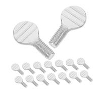 VALICLUD 10 paia Viti in Acciaio Resistente per Spiedini Girarrosto Manopole Resistenti al Calore Accessori per Friggitrice ad Aria e Forno Viti Precisione per Forchette Grigliate