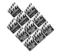 VALICLUD 10 Pezzi a Forma di Clapper Board Accessorio Versatile e Leggero in Lega Nero per Feste a Tema Film e del Cinema