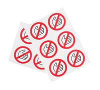 VALICLUD 10 pezzi Adesivi Avvertenza Non Toccare Etichette Sicurezza Resistenti per Macchinari e Aree Lavorative Prevenzione Infortuni