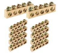 VALICLUD 10 Pezzi Barra di Distribuzione Elettrica in Rame con Morsetti Vite per Collegamento e Morsettiera Quadro Stabile e Durevole per Progetti Elettrici