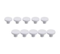 VALICLUD 10 Pezzi Base per Frammenti di Corallo Supporto di Riproduzione per Coralli e Piante, in Ceramica Bianca, per Acquario e Vasca per Pesci