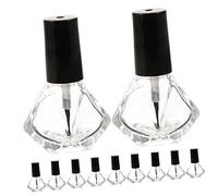 VALICLUD 10 Pezzi Bottiglia Di Smalto Per Unghie Misurare Contenitore Per Unghie Vuoto Mini Bottiglie Uv Flaconi Vuoti Di Smalto Gel Leggero Piccolo Chiaro Trasparente Addominali