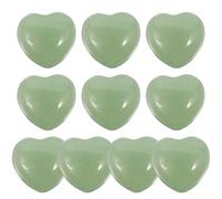 VALICLUD 10 Pezzi Decorazioni Casa in Pietra di Cristallo Naturale Forma Cuore Lucentezza Raffinata per Collezione e Soprammobili Amore Curativo