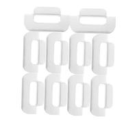 VALICLUD 10 Pezzi porta microfono cb Staffe per ripiani circuito del microfono staffa del staffa di cravatta clip per la riparazione del muro a secco clip mic ferro da stiro Silver