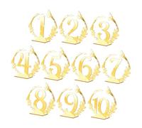 VALICLUD 10 pezzi Portanumero da Acrilico per Ricevimenti Matrimonio Eleganti Segnaposto Numerici Riutilizzabili da Supporti per Decorazioni Tavola