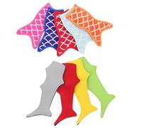 VALICLUD 10 pezzi Sacchetti Riutilizzabili per Ghiaccioli con Design Sirena e Squalo Custodie Isolate per Bastoncini di Yogurt e Caramelle Pratici Porta Ghiaccioli Compatibili Maggior