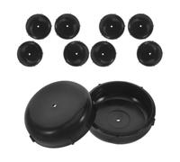 VALICLUD 10 Pezzi Supporti per Deambulatori Pieghevoli e Fissi Piedini in Plastica Neri da 38mm, Resistenti All'abrasione e Superficie Antiscivolo Incassata per Tappeti e Passaggi Esterni