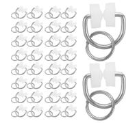 VALICLUD 100 Ganci Scorrevoli per Binari Tende da Camper Rulli, Clip per Anelli Tende, Accessori Resistenti per Installazione Rapida e Scorrimento Fluido in Ambienti Esterni