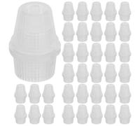 VALICLUD 100 Pezzi Morsetti Bloccacavo Filettati M10 in Plastica Trasparente per Luci da Soffitto e Cavi di Alimentazione, Pressacavi Resistenti a Intemperie per Installazione Esterna