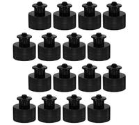 VALICLUD 100 Pezzi Tappi a Pressione Plastica Neri per Bottiglie Cosmetiche Tappi Sportivi a Strappo Sigillati per Flaconi Liquidi Ricambio Coperchi Anti-Perdita per Viaggio e Uso