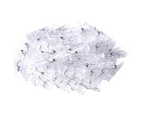 VALICLUD 100pezzi Fermagli in Plastica Trasparente per Quadri e Foto Piccole Mollette per Arazzi e Oggetti Artistici Clip per Fondali e Grucce Senza Lasciare Tracce