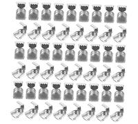 VALICLUD 100pezzi Fibbia Per Stringhe Metallo Clip Per Scarpe e Accessori Pratica e Facile Da Usare Per Sneakers e Scarpe Da Corsa Design Leggero e Compatto