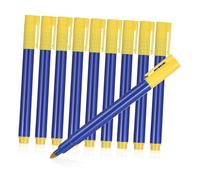 VALICLUD 10pezzi Pennarello Per Verifica Banconote Base d Resistente Allo Sbiadimento Design Ergonomico Confezione Per Rilevamento Contante Contraffatto e Marcatura