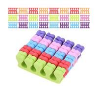 VALICLUD 10pezzi Separatori Dita Piede Smalto in Spugna Distanziatori Ergonomici per Manicure Pedicure Cuscinetti per Smalto Uniforme Attrezzi Nail Art Riutilizzabili Separatori Unghie Prof