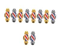 VALICLUD 10pezzi Spilla Decorativa Per Parrucchiere Con Design Di Colonna Del Barbiere Spilla Vintage Per Abbigliamento e Regali