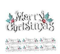 VALICLUD 12 Pezzi Decorazione Natalizia con Merry Christmas Piastra Appesa Ecologica per Atmosfera Festiva e Regali e Amici