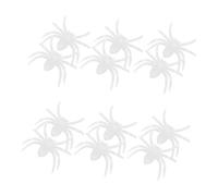 VALICLUD 12 Pezzi Ragni Luminescenti in Plastica Decorazioni Notturne per Halloween Modelli Luminosi per Feste Casa delle Bambole e Artigianato