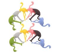 VALICLUD 12 Pezzi Segnaposti per Bicchieri da in Silicone Colorati Identificatori Forma Fenicottero per Feste Tropicali Matrimoni e Addii al Nubilato Etichette Morbide e Flessibili per