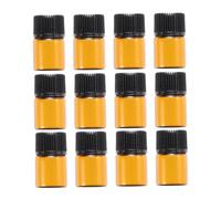 VALICLUD 12pezzi Bottiglia di Vetro Mini con Coperchio per Olio Essenziale Chimica e Profumi Flaconi Portatili per Uso Quotidiano