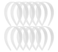 VALICLUD 12pezzi Fasce Per in Plastica Bianche Senza Decorazioni Per Fai Te Accessori Semplici Per Copricapi Artigianali e Quotidiano Adatte Tutti Gli Utenti