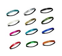 VALICLUD 12pezzi Fascia Per Capelli Glitterata e Brillante Fascia Sportiva Elastica Fasce Per Capelli Lucide e Creative Per Donne e Ragazze Colori Vivaci Per Outfit Diversi