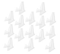 VALICLUD 15 Pezzi Cavalletti Mini Espositori Trasparenti in Plastica per Medaglie Monete e Distintivi Supporto Tripode Resistente per e Oggetti Decorativi