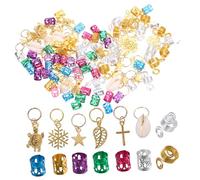 VALICLUD 150pezzi Accessori per Capelli Intrecciati Pz Decorazioni Dreadlocks Assortite Accessori per Trecce per Donne Perline per Dreadlock Ciondolo per Capelli