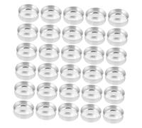 VALICLUD 150pezzi Contenitori in Alluminio per Candele Tea Light Portacandele Tondi Resistenti al Calore per Fai da Te Aromaterapia e Decorazioni Festive