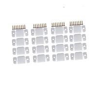 VALICLUD 16 Pezzi Connettore per in con Viti Supporto per Mobili Componibili Metallo Resistente per Fissaggio e Collegamento Angolare Facile Installazione su Telaio in