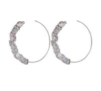 VALICLUD 1paio Orecchini Cerchio Eleganti Con Strass Orecchini Di Moda Per Donne Cerchi Geometrici Per Occasioni Speciali Accessori Scintillanti Per Matrimoni e Feste
