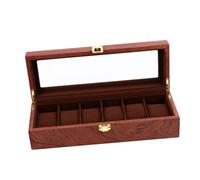 VALICLUD 1Pc 6 6 Contenitore Per Orologi In Legno Orologio Per Boderry Orologi Per Gli Uomini 6 Slot Cassa Per Orologi Vassoio Per Orologi Da Uomo Orologi Di Estuche Para Relojes De