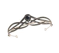 VALICLUD 1pezzi Corona Nuziale Decorativa Da Sposa e Zirconi Lucida e Struttura Razionale Per Matrimoni Feste e Banchetti Accessorio Da Femminile