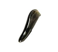 VALICLUD 1pezzi Pettine Antistatico in Corno Di Bue Nero Pettine Massaggiante Per Capelli e Cuoio Capelluto Stimola Circolazione e Riduce Il Manico Ergonomico e Denti Lisci Protettivi