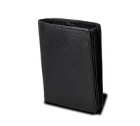 VALICLUD 1pezzi Portafoglio Antifurto Pelle Per Uomo Design Retro Compatto e Multi-cartella Portafoglio Slim Per Uomini Eleganti Per Compleanni e Feste Nero