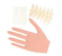 VALICLUD 1sets Mano Pratica Per Unghie Acriliche Manichino Flessibile Per Addestramento Unghie Con Punte Per Per Esercitazioni Manicure e Tecniche Professionali