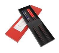 VALICLUD 2 Paia Bacchette Giapponesi per Leggere Resistenti e Facili da Trasportare Idee Regalo Eleganti Confezione per Sushi