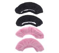 VALICLUD 2 Paia Coprilame Pattini da Ghiaccio Elastiche in Peluche Nero Taglia per Lame dei Pattini Artistici e Hockey Accessorio per Pattinatori