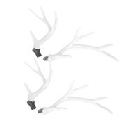 VALICLUD 2 Paia Elk Horns For Diy Crafts Lightweight Realistic Deer Antlers For Cosplay And