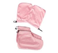 VALICLUD 2 paia Guanti e Copriscarpe in Cotone Termico per Terapia Paraffina Protezione Calore per Mani e Piedi Rosa per Uso Professionale e Domestico