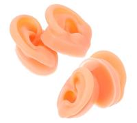 VALICLUD 2 Paia Modelli Orecchio in Silicone Morbido e Flessibile Sinistro e Destro Orecchie Finte per Pratica Piercing e Esposizione Gioielli Modelli Anatomici Riutilizzabili per