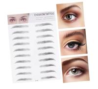 VALICLUD 2 pezzi Adesivi Sopracciglia Effetto Capelli Nero Strumento Sopracciglio Temporaneo Facile da Usare per Donne e Uomini con Sopracciglia Sparse o Chiare