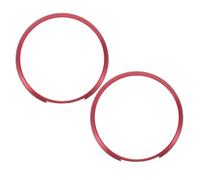 VALICLUD 2 pezzi Anello Decorativo in Lega Alluminio per Telecomando Auto da Copertura Protettiva Rotonda per Chiavi Mini Resistente e Compatibile